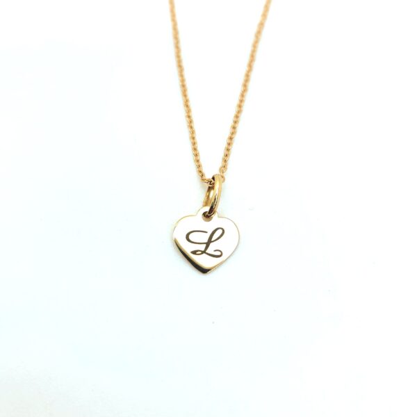 Custom Initial Heart Necklace